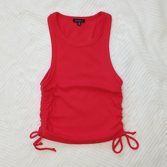 Red drawstring tank from Dynamite - Picture 2 of 5